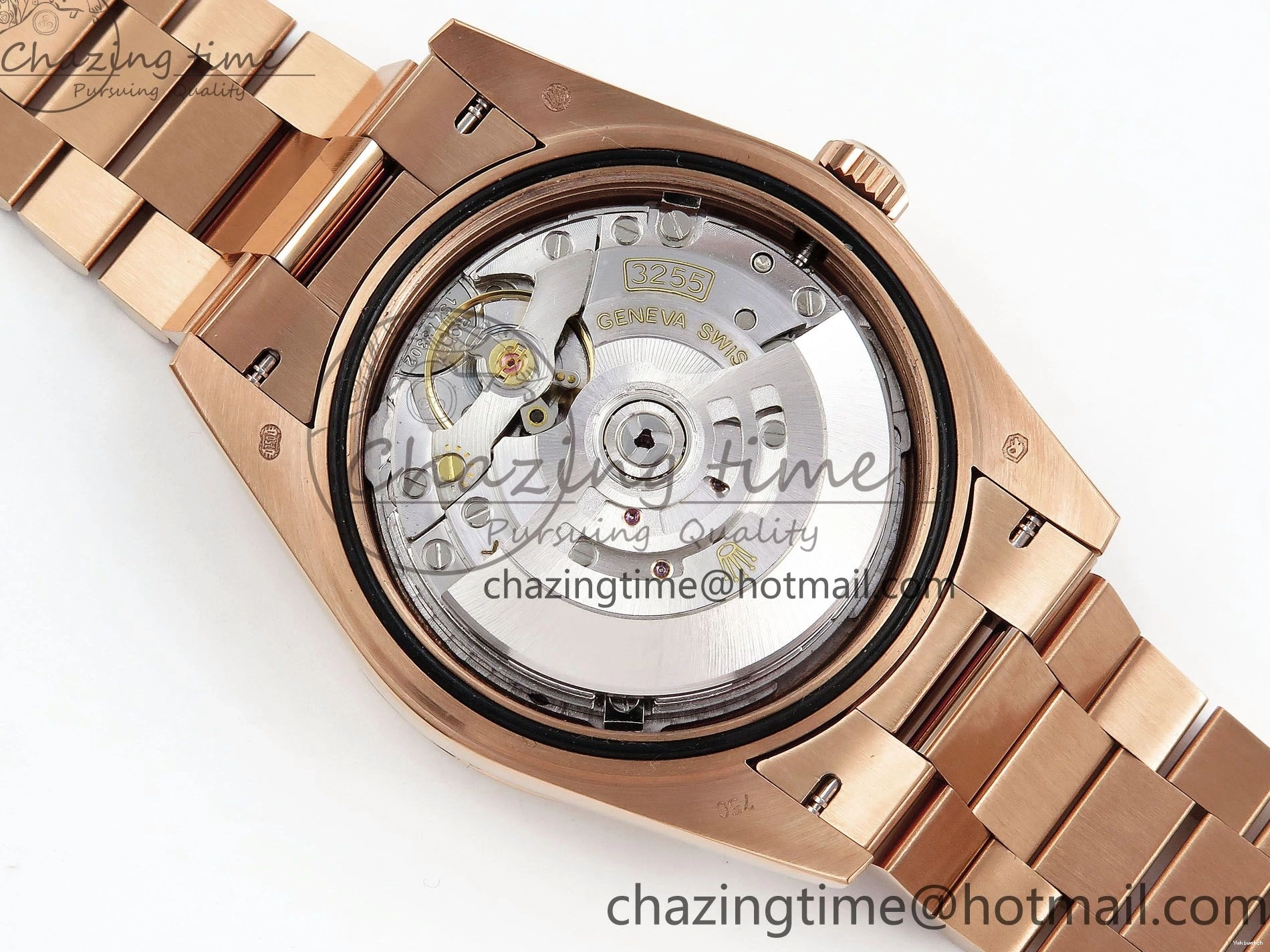 President Date JDF Stick Dial on V3 Steel 904L Bracelet Weight) RG Day (Gain 40 RG VR3255 0116